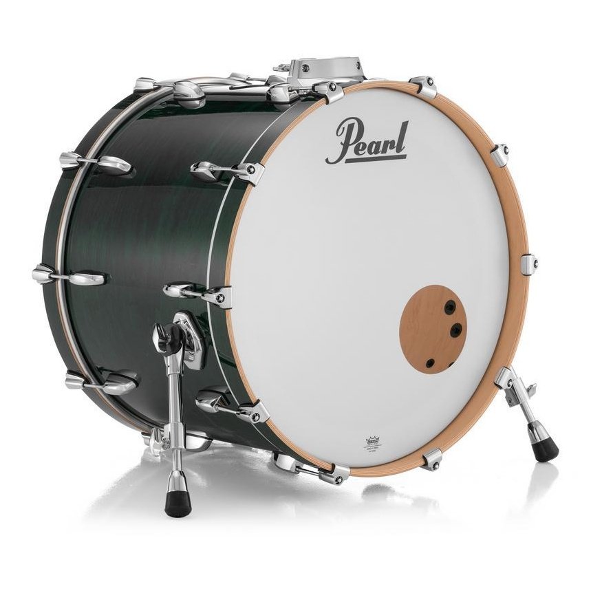 Pearl Professional Maple Bass Drum 22x18 w/BB3 Bracket Emerald Mist - Drum Center Of Portsmouth