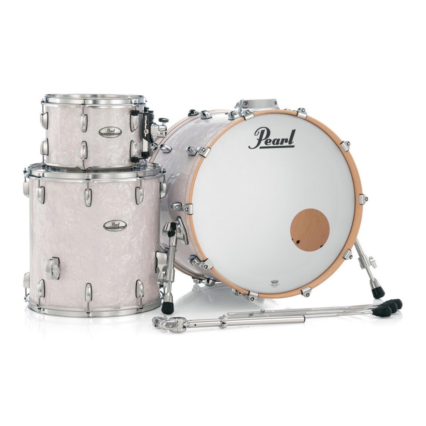 Pearl Professional Maple 3pc Drum Set 22/12/16 White Marine Pearl - Drum Center Of Portsmouth
