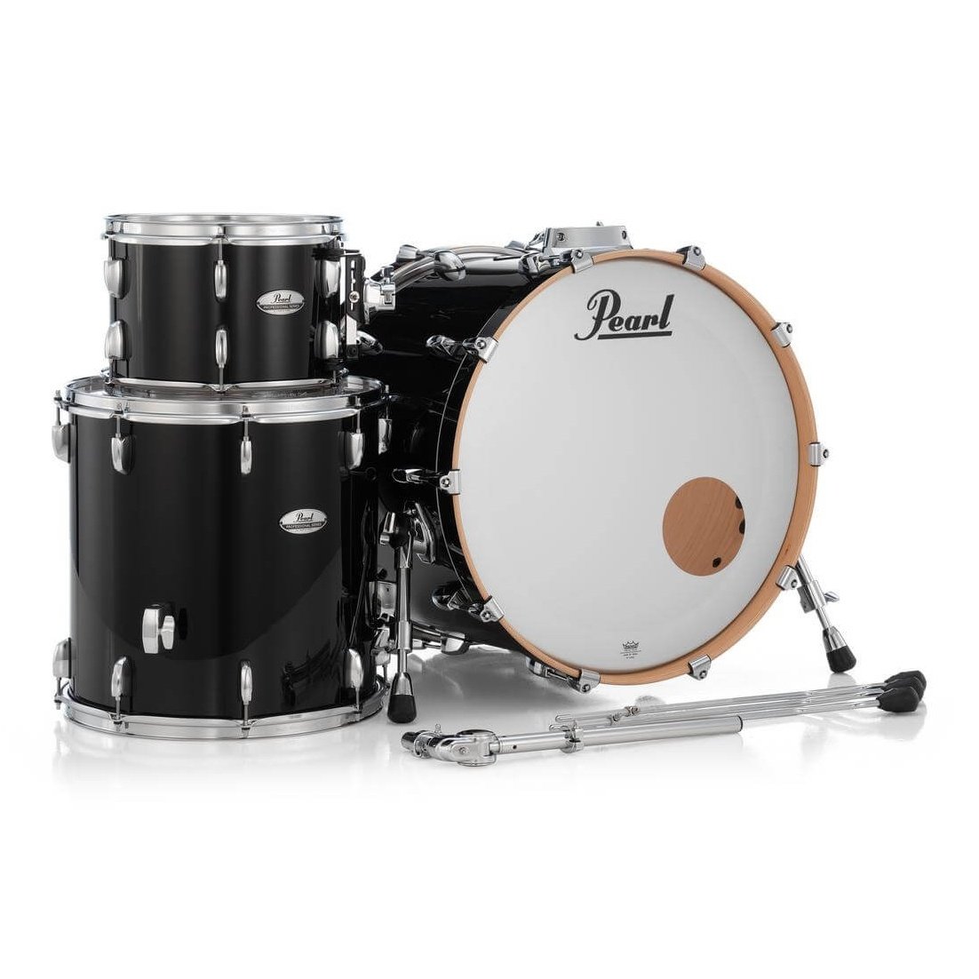 Pearl Professional Maple 3pc Drum Set 22/12/16 Piano Black