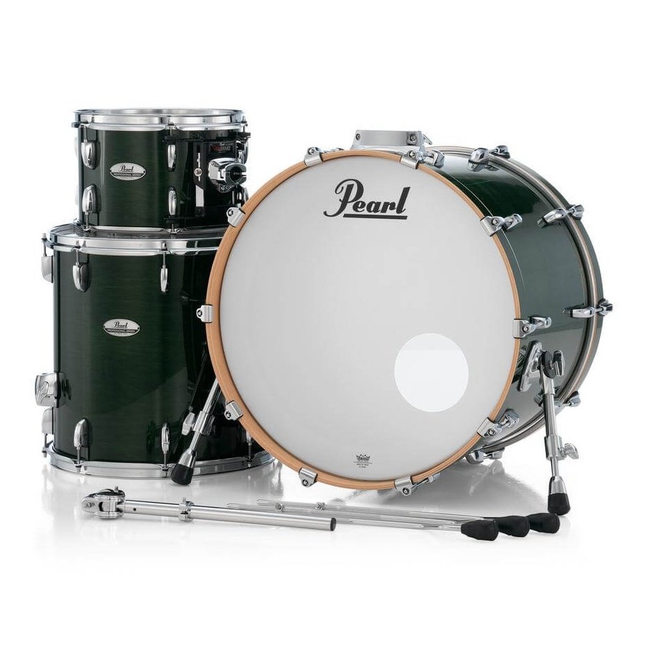 Pearl Professional Maple 3pc Drum Set 22/12/16 Emerald Mist
