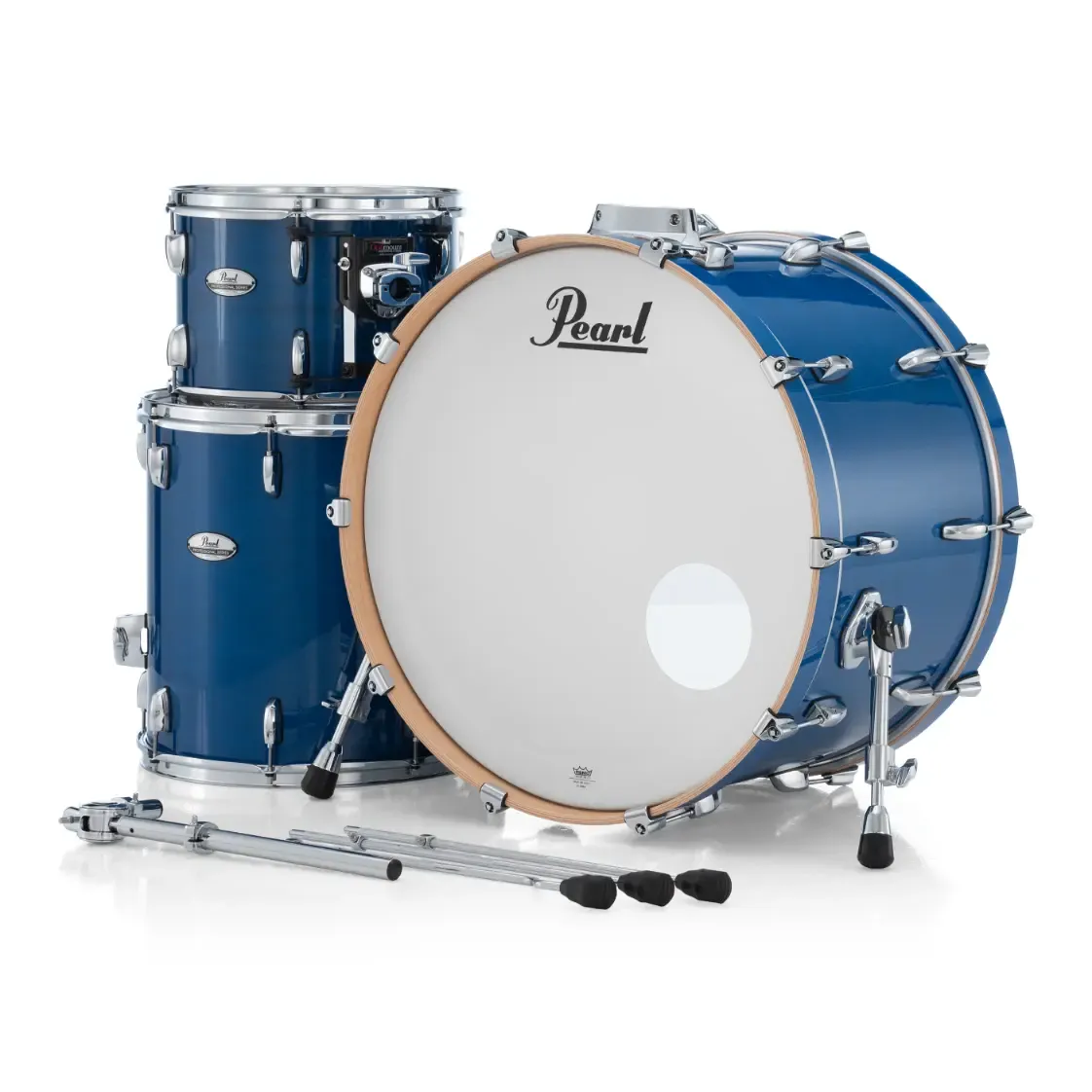Pearl Professional Maple 3pc Drum Set 24/13/16 Sheer Blue - Drum Center Of Portsmouth