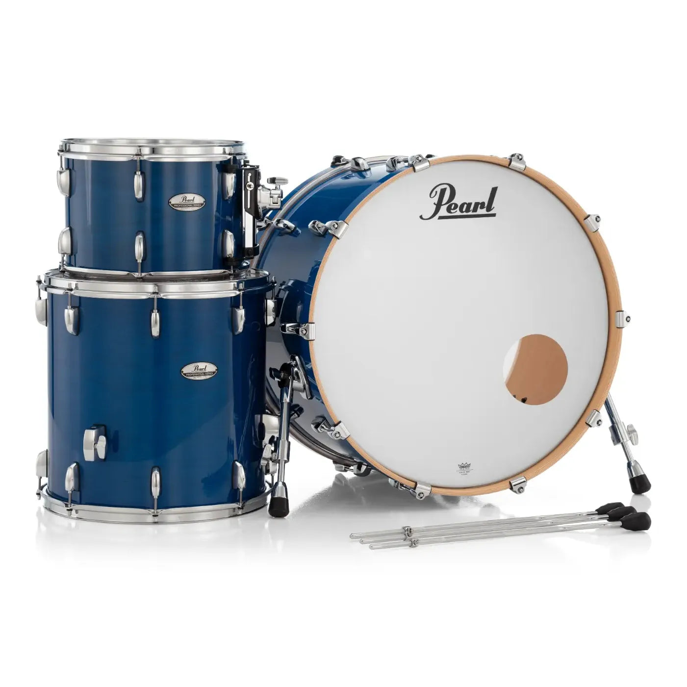 Pearl Professional Maple 3pc Drum Set 24/13/16 Sheer Blue - Drum Center Of Portsmouth