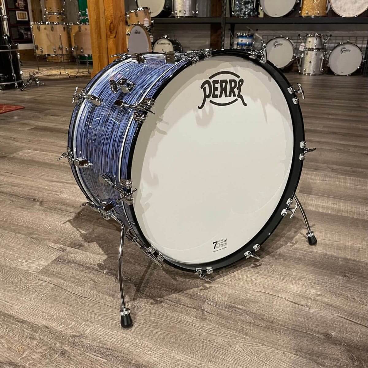 Pearl President Series Deluxe Bass Drum Ocean Ripple 24x14 - Drum Center Of Portsmouth