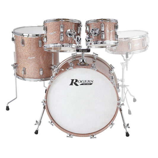 Rogers Powertone Limited Edition 4pc Drum Set w/22"BD Champagne Sparkle - Drum Center Of Portsmouth