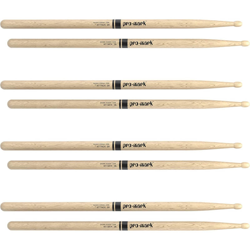 ProMark Shira Kashi Oak 2B Wood Tip Drum Stick 4-Pack - Drum Center Of Portsmouth