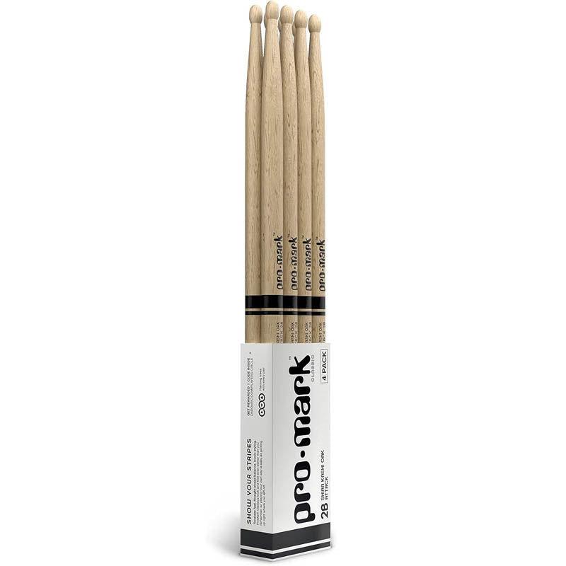 ProMark Shira Kashi Oak 2B Wood Tip Drum Stick 4-Pack - Drum Center Of Portsmouth