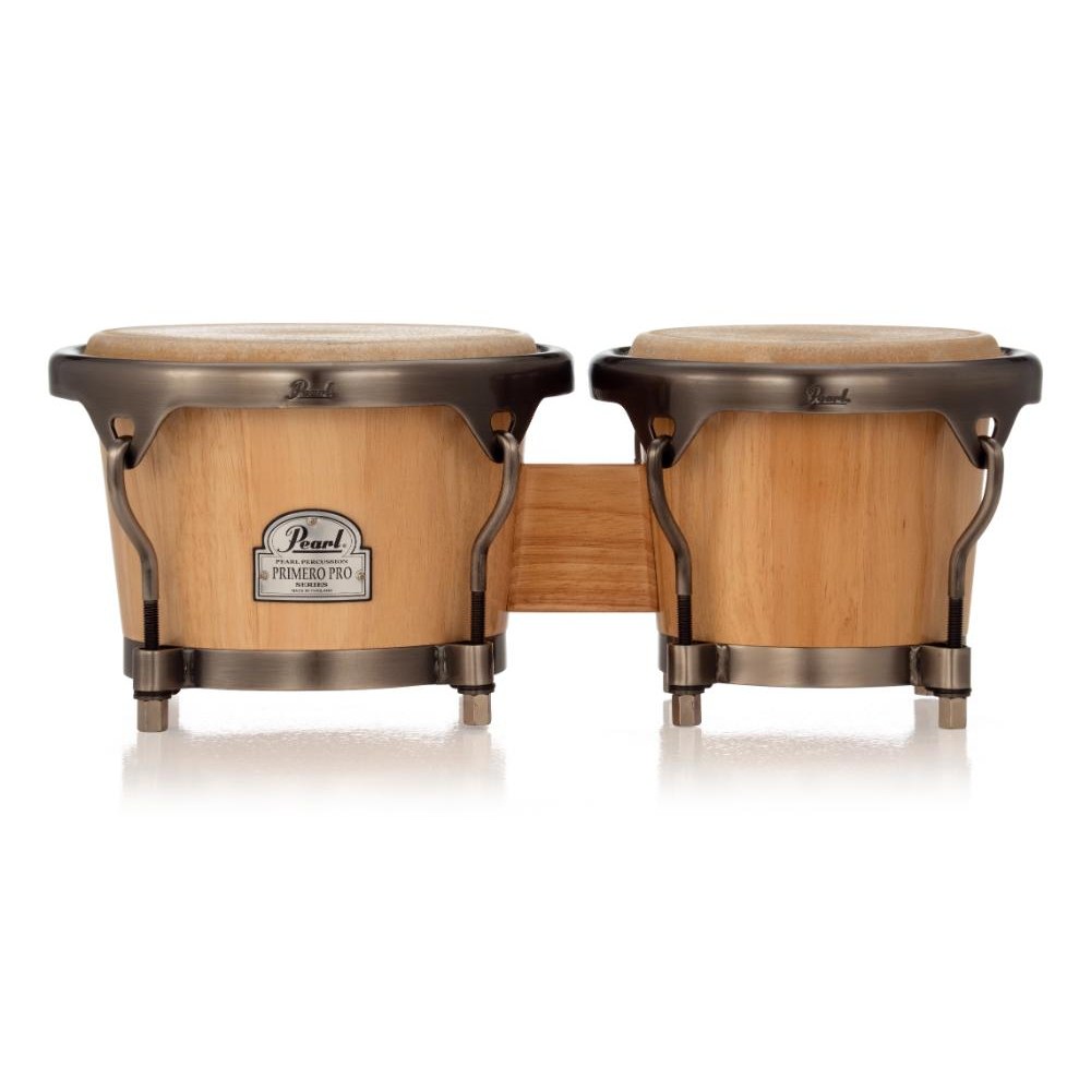 Pearl 7 & 8.5 Primero Pro Wood Bongo - Natural - Drum Center Of Portsmouth