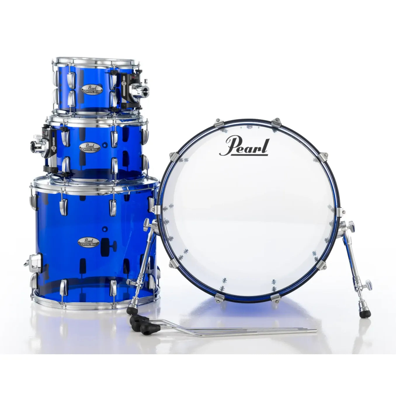 Pearl Crystal Beat 4pc Acrylic Drum Set Blue Sapphire - Drum Center Of Portsmouth