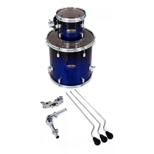 Pearl Decade Maple 2pc Add-On Tom Pack: 14x14, 8x7, TH900S, ADP20 Kobalt Blue Fade - Drum Center Of Portsmouth