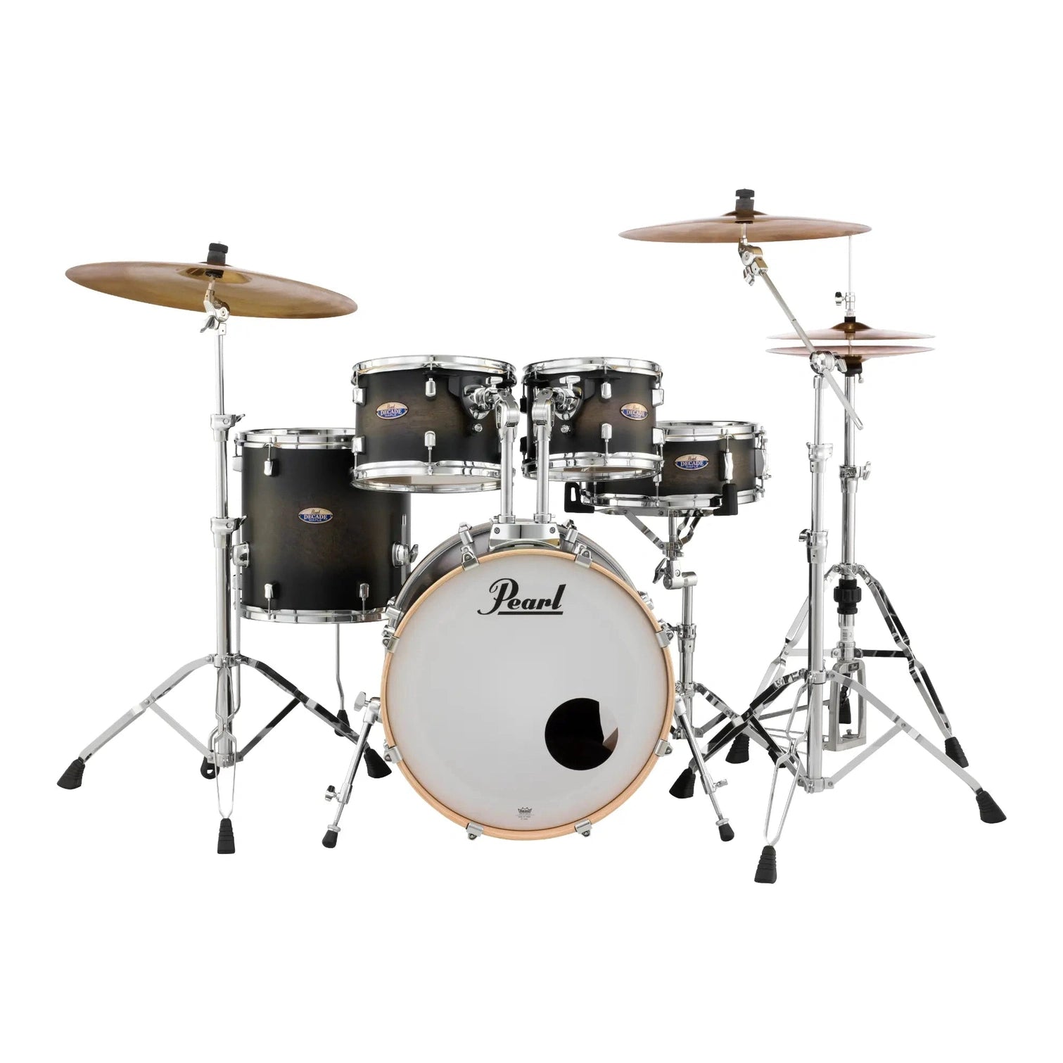 Pearl Decade Maple 22/16/12/10/14S 5-pc. Drum Set, Satin Blackburst - Drum Center Of Portsmouth