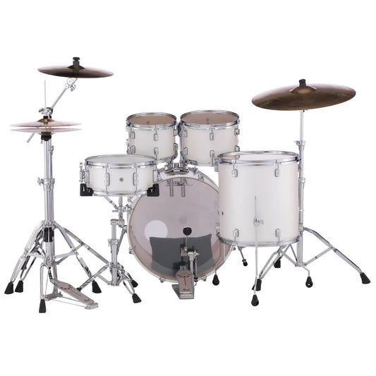 Pearl Decade Maple 22/16/12/10/14S 5-pc. Drum Set, White Satin Pearl - Drum Center Of Portsmouth