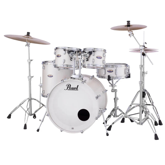 Pearl Decade Maple 22/16/12/10/14S 5-pc. Drum Set, White Satin Pearl - Drum Center Of Portsmouth