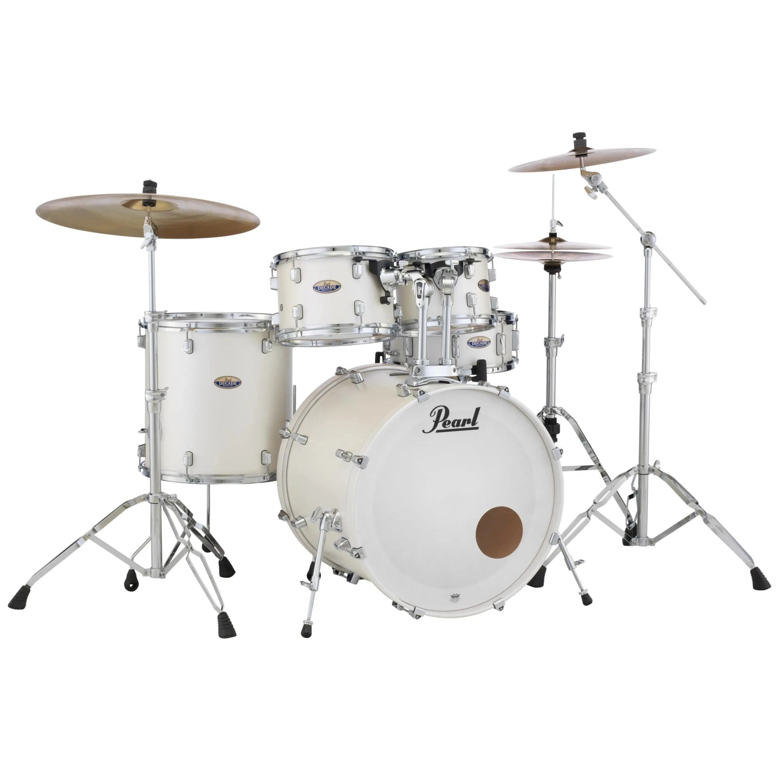 Pearl Decade Maple 22/16/12/10/14S 5-pc. Drum Set, White Satin Pearl - Drum Center Of Portsmouth