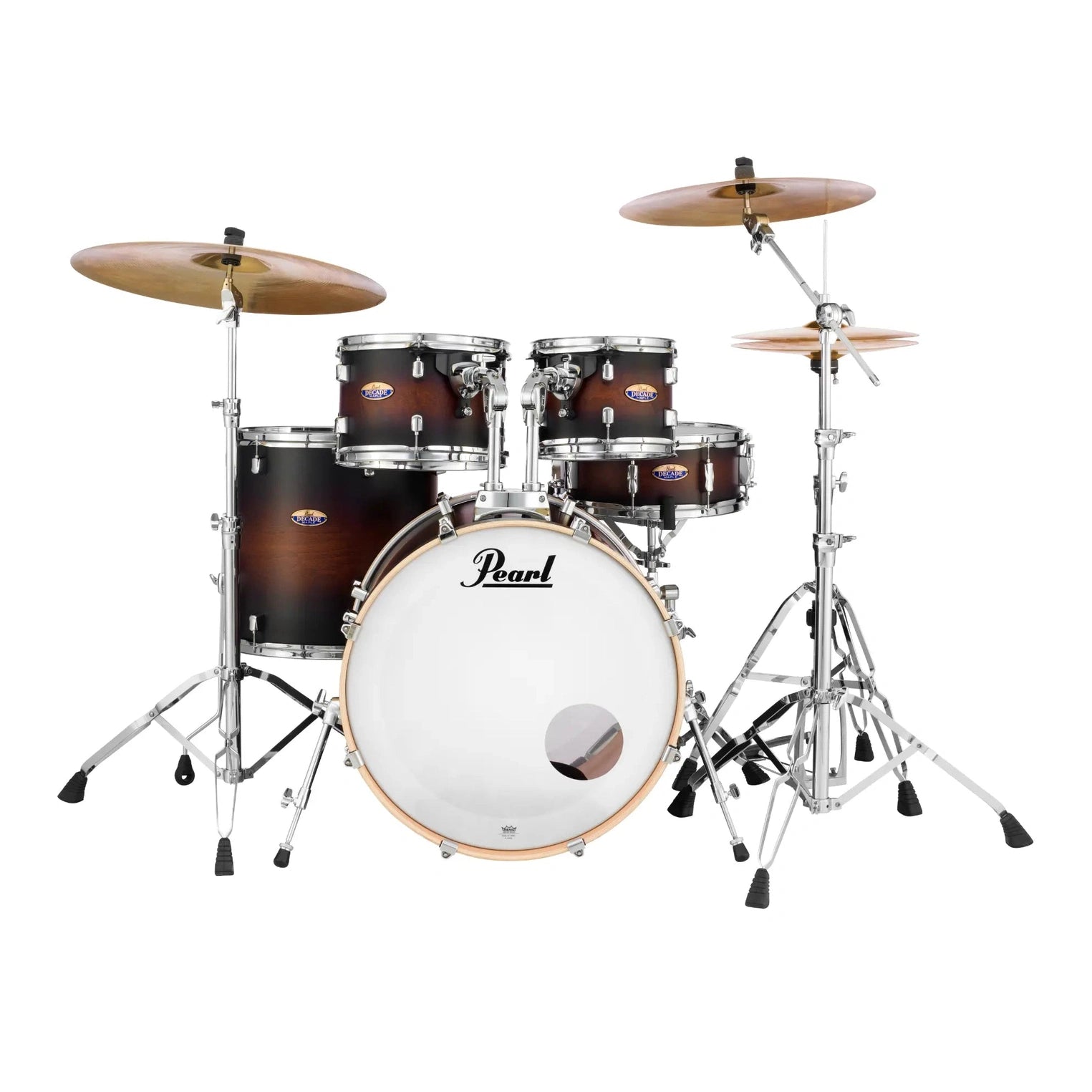 Pearl Decade Maple 22/16/12/10/14S 5-pc. Drum Set, Satin Brownburst - Drum Center Of Portsmouth