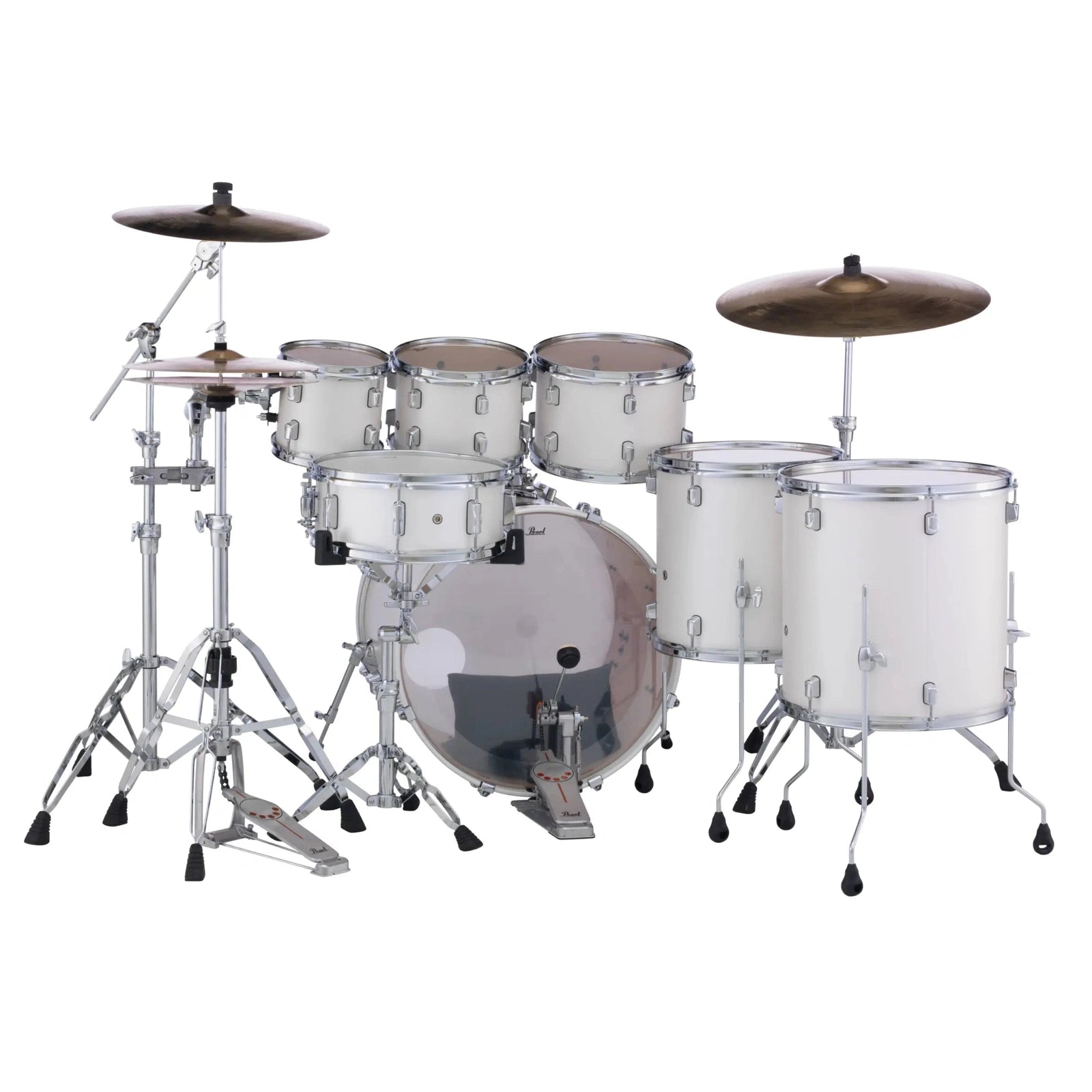 Pearl Decade Maple 7pc Drum Set White Satin Pearl - Drum Center Of Portsmouth