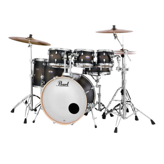 Pearl Decade Maple 7pc Drum Set Satin Black Burst - Drum Center Of Portsmouth