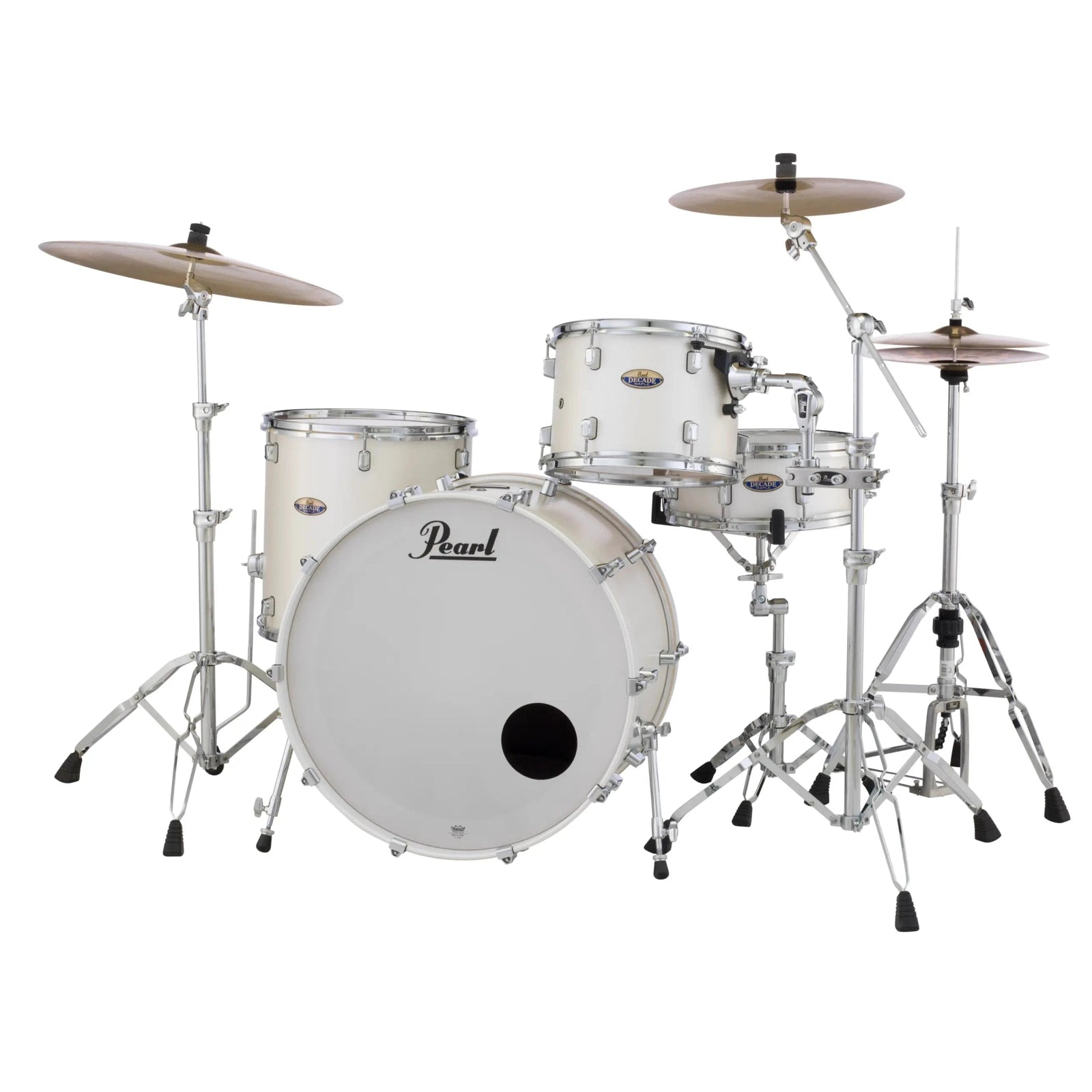 Pearl Decade Maple 3pc Drum Set White Satin Pearl - Drum Center Of Portsmouth