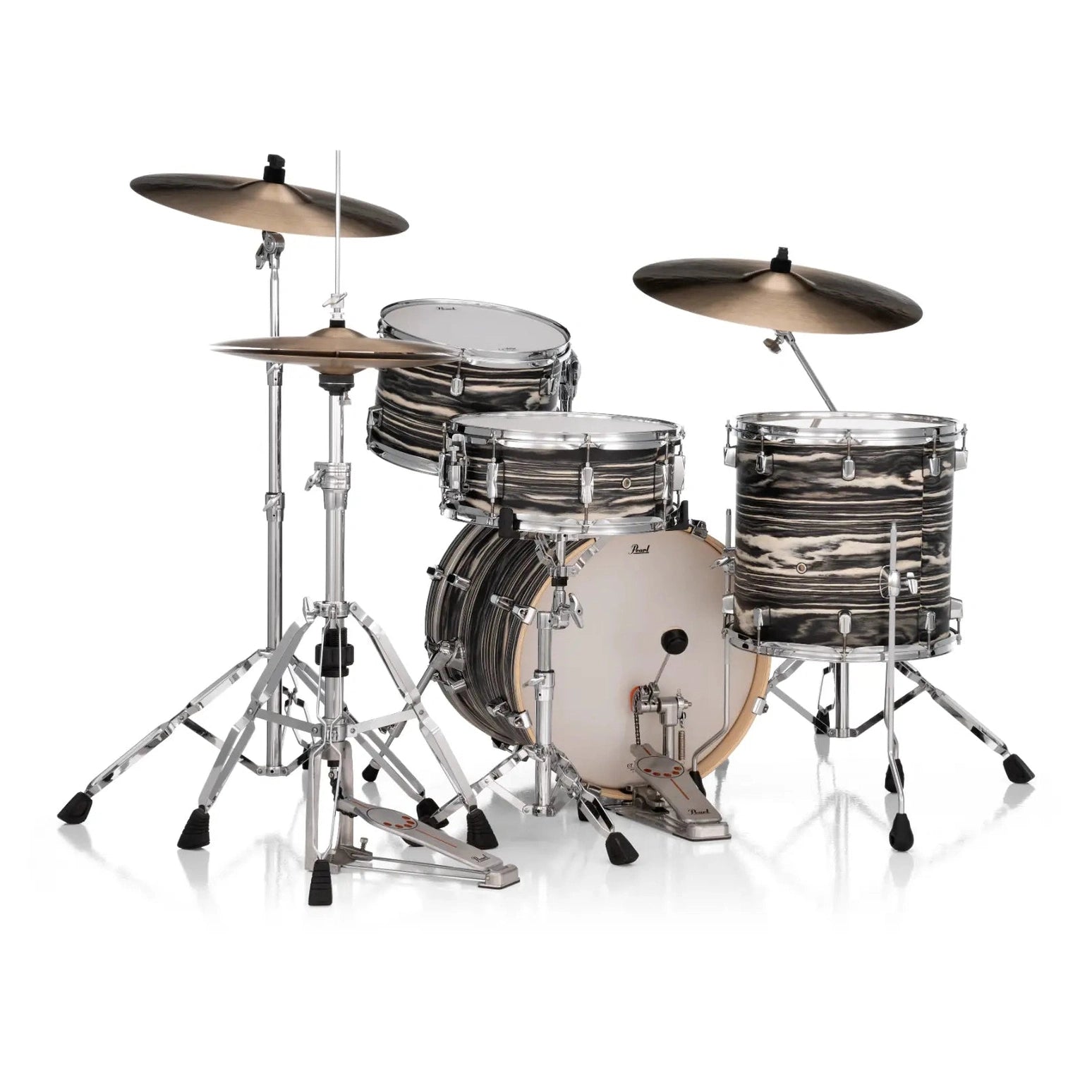 Pearl Decade Maple 4pc Bop Drum Set Black Satin Marble - Drum Center Of Portsmouth