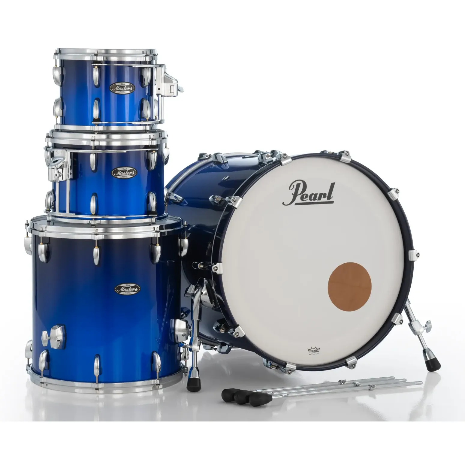 Pearl Masters Maple MM6 4pc Drum Set w/22x16BD w/L-Bracket R2s Pearl Masters Maple MM6 4pc Drum Set w/22x16BD w/L-Bracket R2s