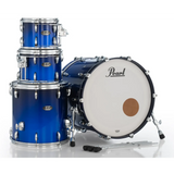 Pearl Masters Maple MM6 4pc Drum Set w/22x16BD w/L-Bracket R2 Mounts Kobalt Blue Fade Metallic