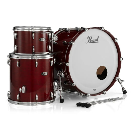 Pearl Masters Maple MM6 3pc Drum Set 24/13/16 w/L-Bracket R2 Mounts Natural Cherry - Drum Center Of Portsmouth