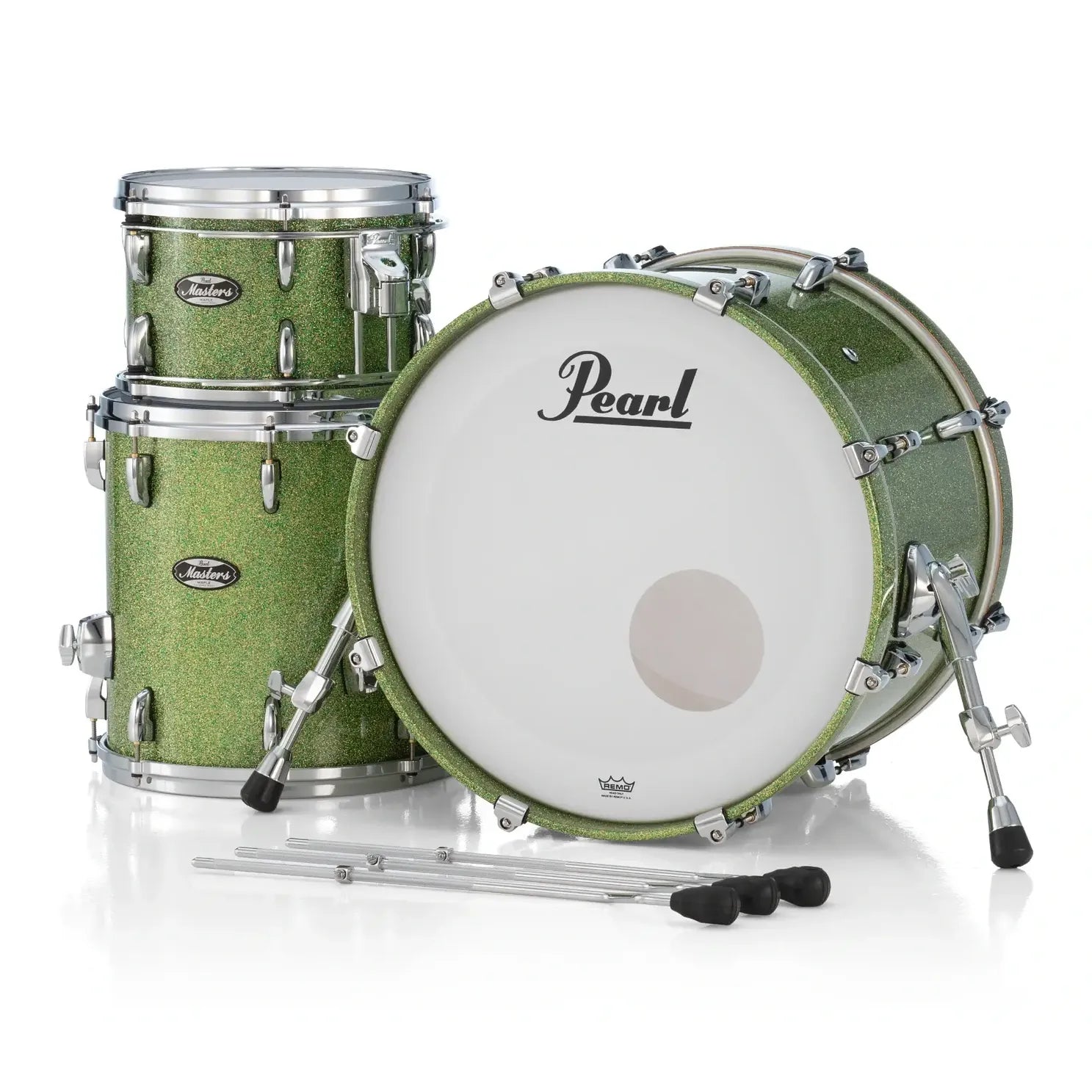 Pearl Masters Maple MM6 3pc Drum Set 24/13/16 w/L-Bracket R2 Mounts Shimmer of Oz - Drum Center Of Portsmouth