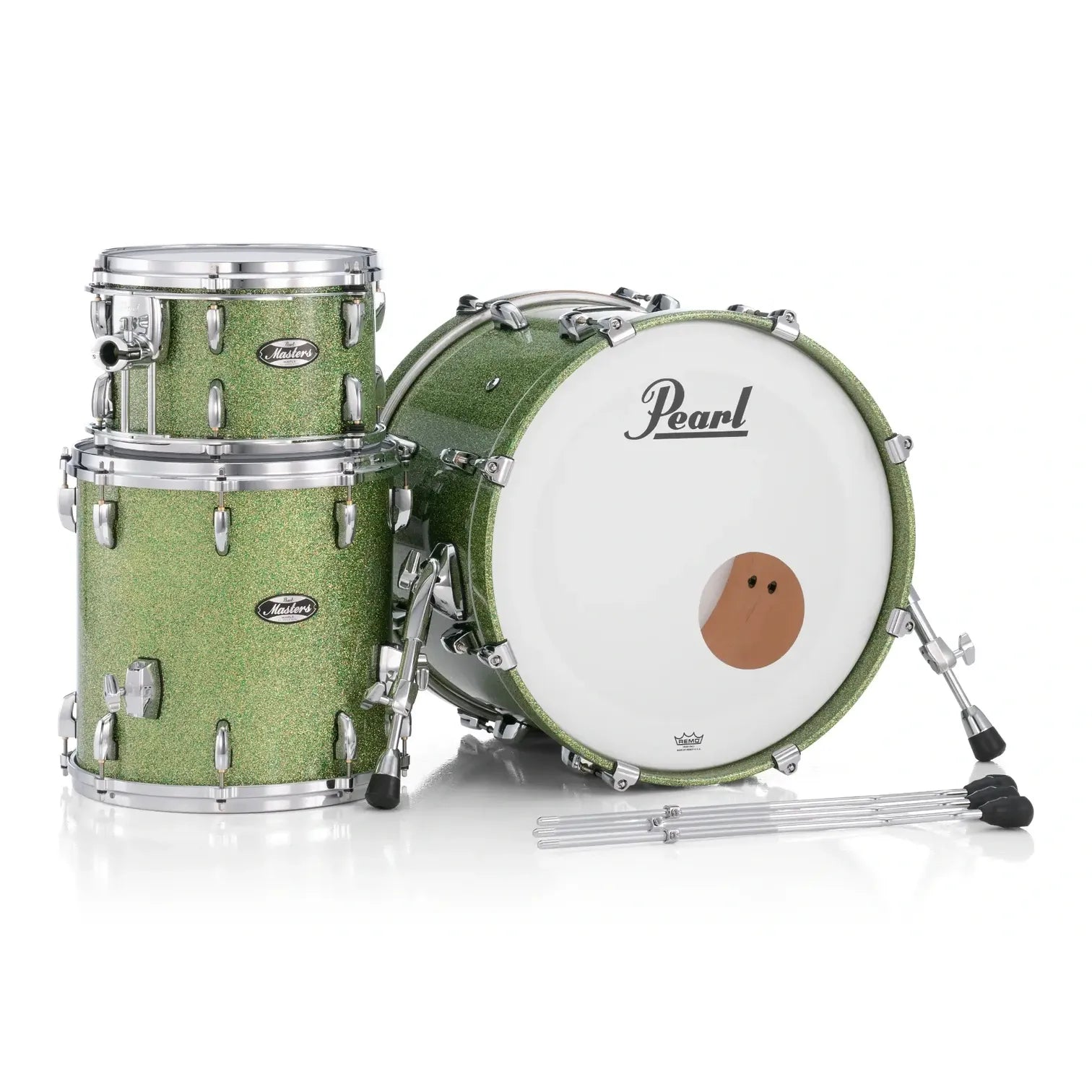Pearl Masters Maple MM6 3pc Drum Set 20/12/14 w/Standard R2 Mounts Shimmer of Oz - Drum Center Of Portsmouth