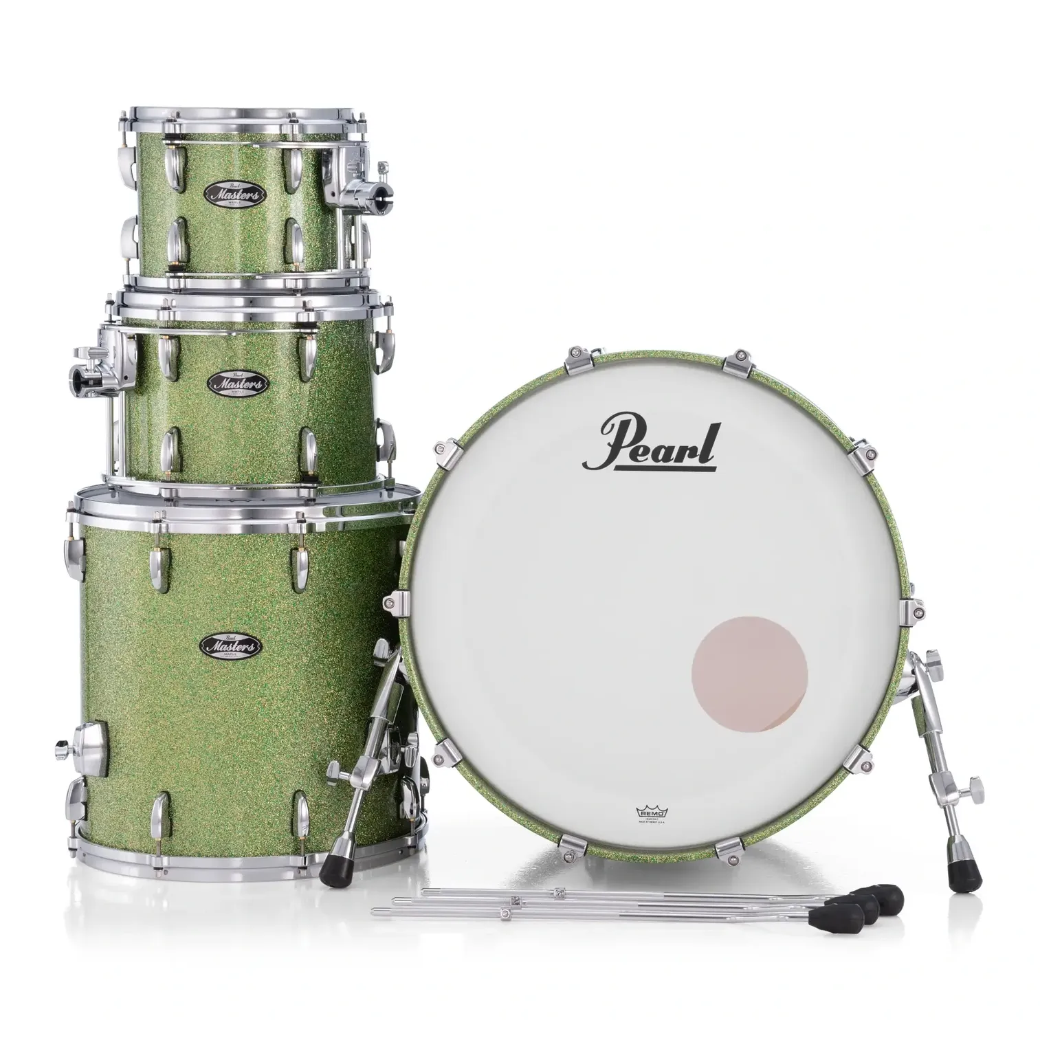 Pearl Masters Maple MM6 4pc Drum Set w/22x18BD w/Standard R2 Mounts Shimmer of Oz - Drum Center Of Portsmouth