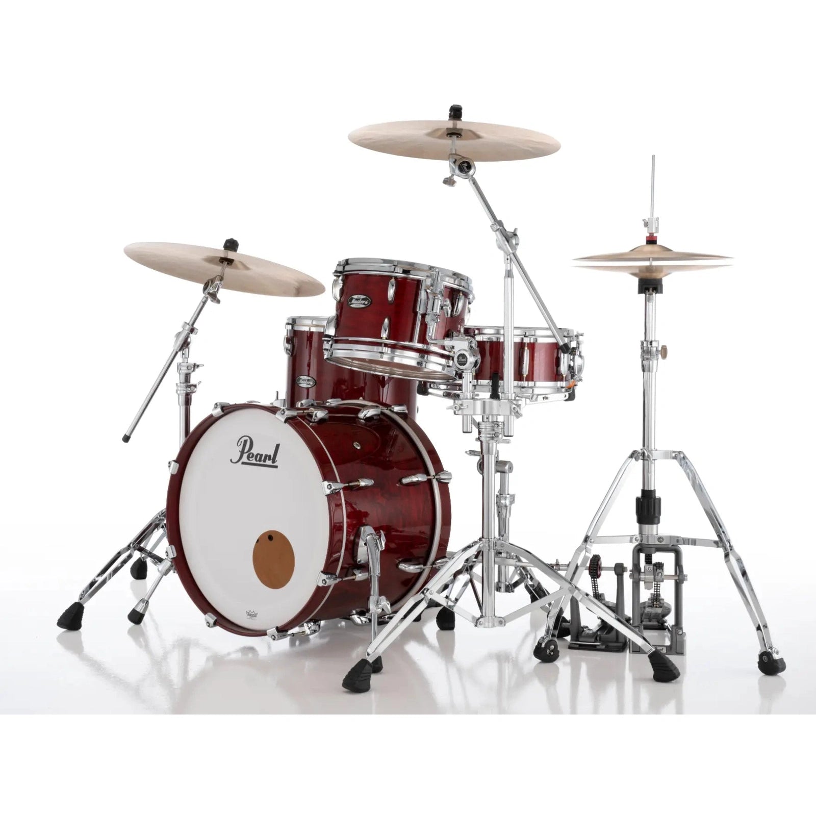 Pearl Masters Maple MM6 3pc Drum Set 20/12/14 w/L-Bracket R2 Mounts Natural Cherry - Drum Center Of Portsmouth