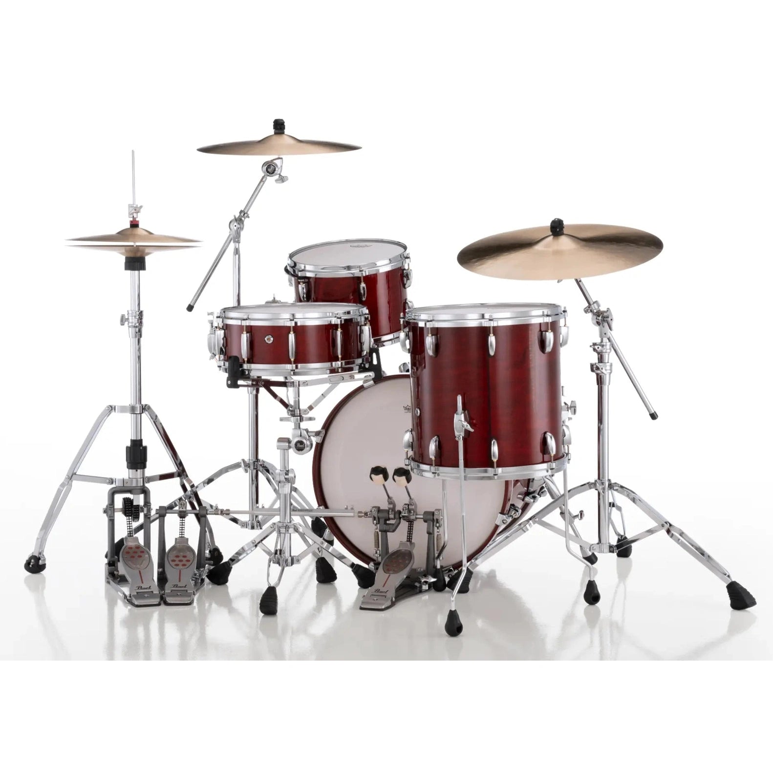Pearl Masters Maple MM6 3pc Drum Set 20/12/14 w/L-Bracket R2 Mounts Natural Cherry - Drum Center Of Portsmouth