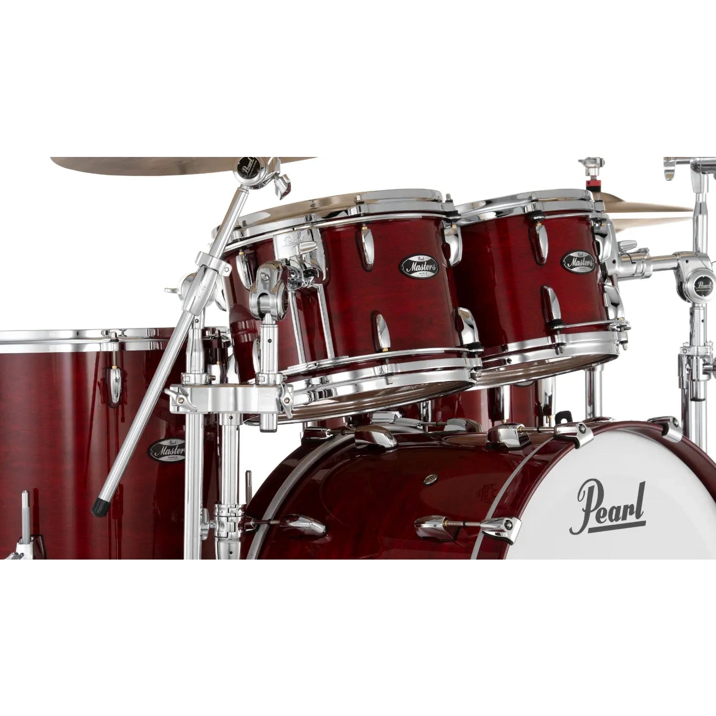 Pearl Masters Maple MM6 4pc Drum Set w/22x18BD w/Standard R2 Mounts Natural Cherry - Drum Center Of Portsmouth