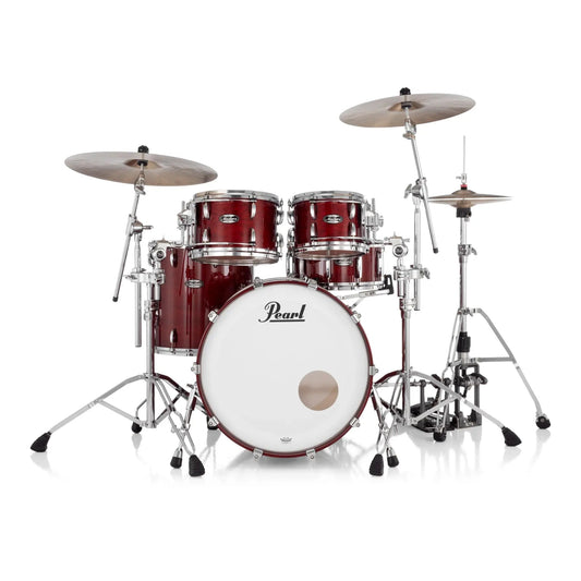 Pearl Masters Maple MM6 4pc Drum Set w/22x16BD w/L-Bracket R2 Mounts Natural Cherry - Drum Center Of Portsmouth