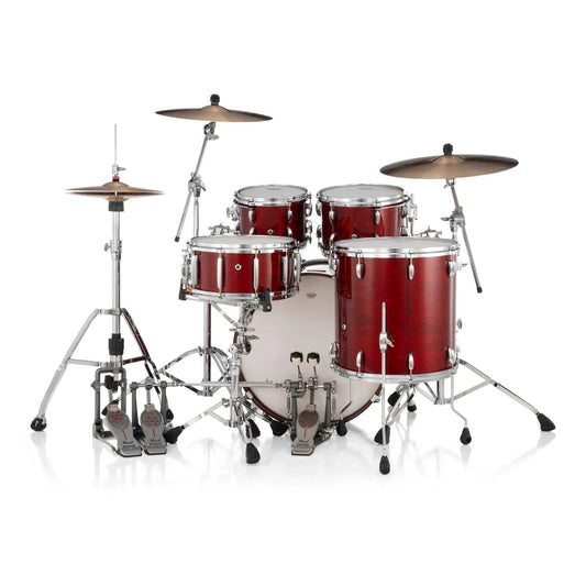 Pearl Masters Maple MM6 4pc Drum Set w/22x16BD w/L-Bracket R2 Mounts Natural Cherry - Drum Center Of Portsmouth