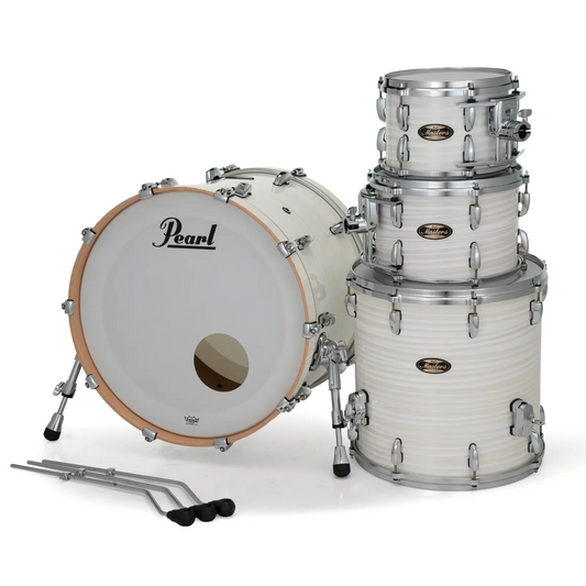 Pearl Masters Maple/Gum 4pc Drum Set w/22x18BD w/Standard R2 Mounts White Ice Swirl - Drum Center Of Portsmouth