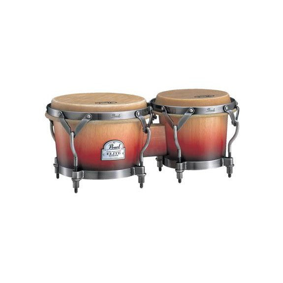 Pearl Folkloric Oak Traditional Bongos - Crimson Sunrise - Drum Center Of Portsmouth