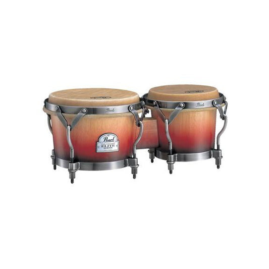Pearl Folkloric Oak Traditional Bongos - Crimson Sunrise - Drum Center Of Portsmouth
