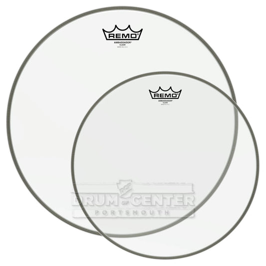 Remo 2-Head Tom Pack - Ambassador Clear 13"/16" - Drum Center Of Portsmouth
