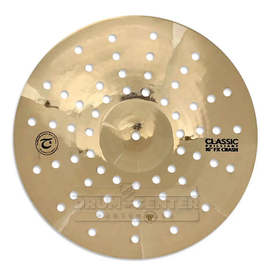 Turkish Classic Brilliant Crash Holey Cymbal 16" - Drum Center Of Portsmouth