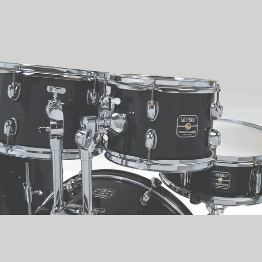 Gretsch Renegade 5pc Drum Set Black Mist w/Hw & Cymbals - Drum Center Of Portsmouth