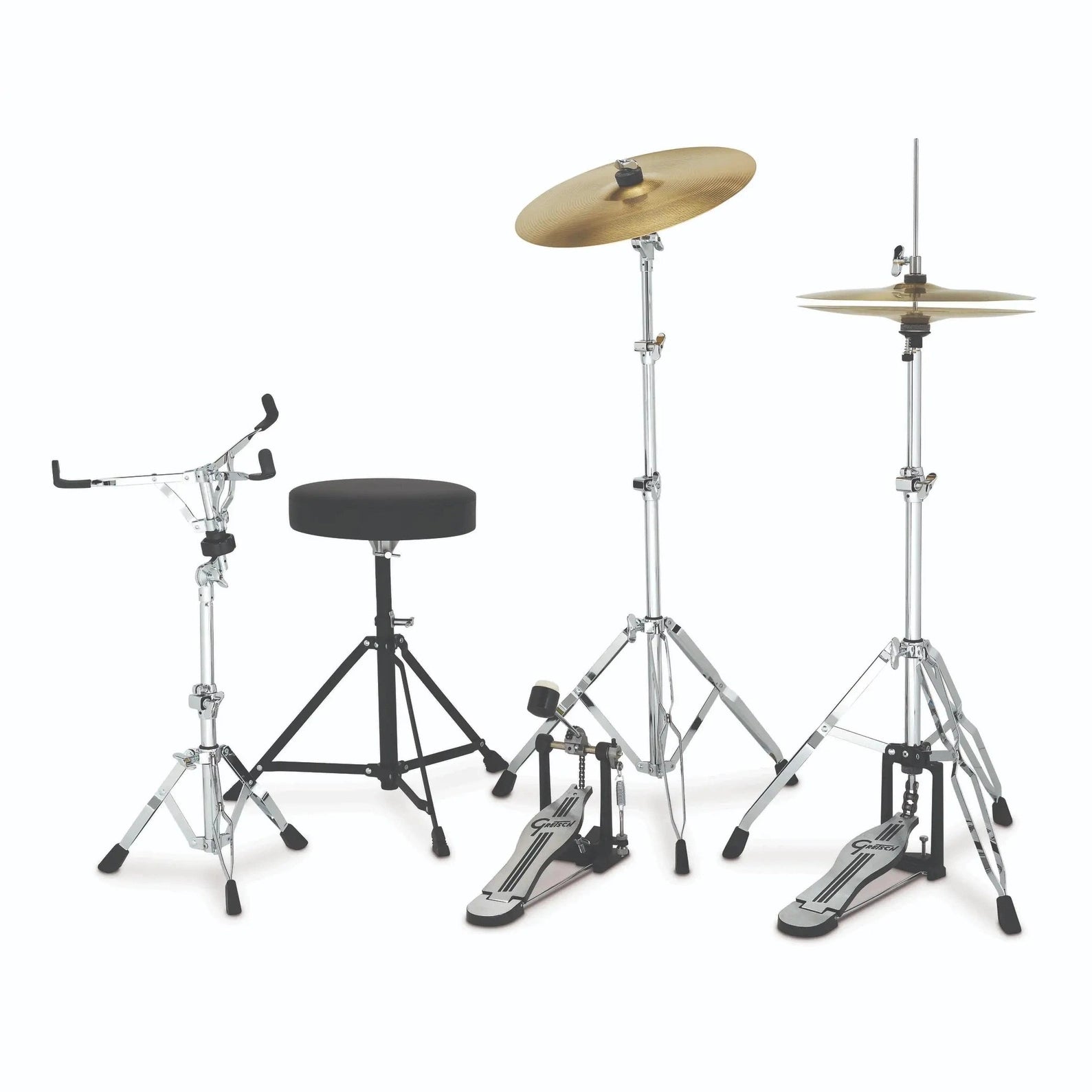 Gretsch Renegade 5pc Drum Set Black Mist w/Hw & Cymbals - Drum Center Of Portsmouth