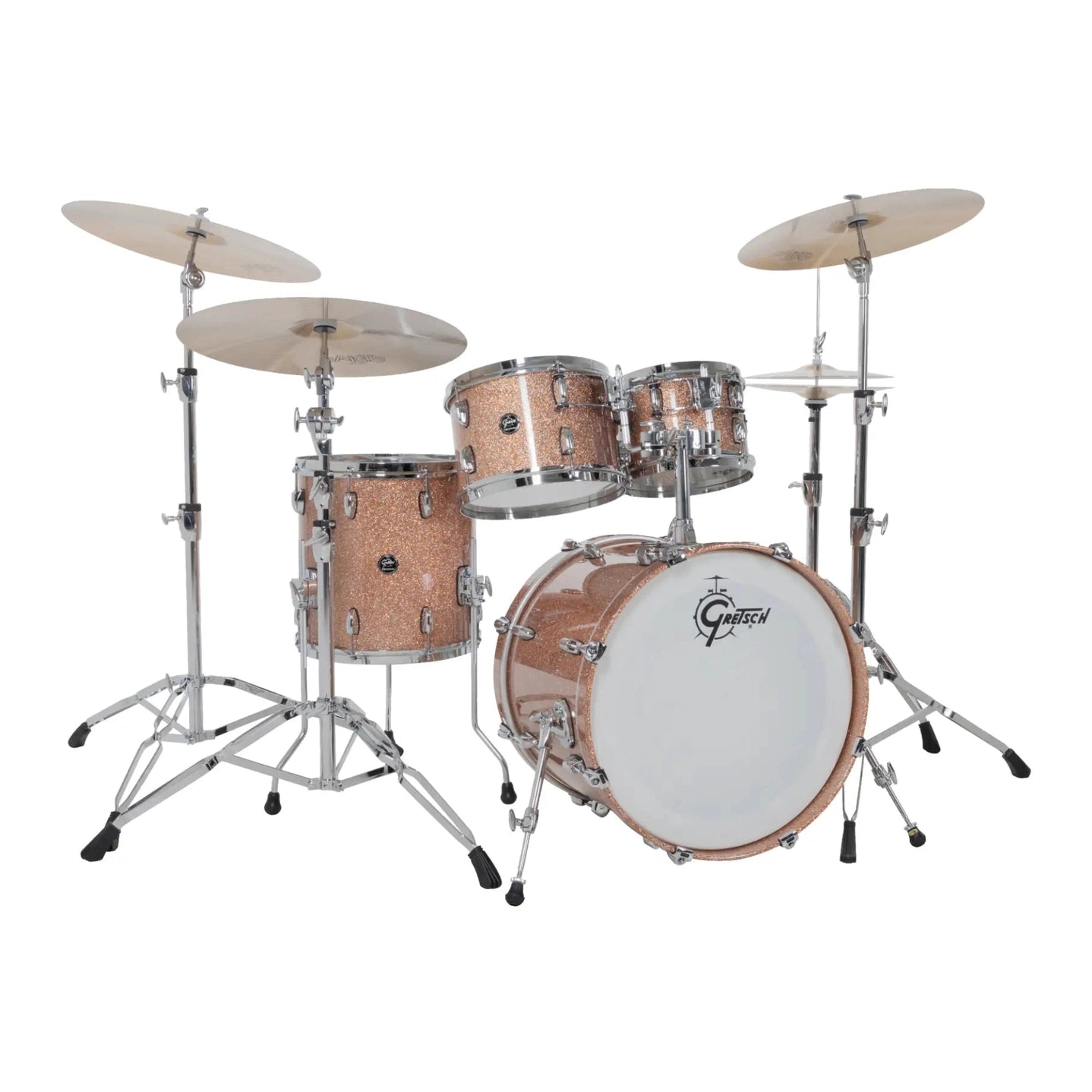 Gretsch Renown 4pc Drum Set Champagne Sparkle 20/10/12/14 - Drum Center Of Portsmouth