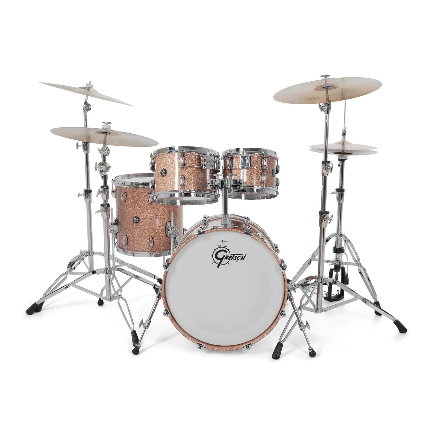 Gretsch Renown 4pc Drum Set Champagne Sparkle 20/10/12/14 - Drum Center Of Portsmouth