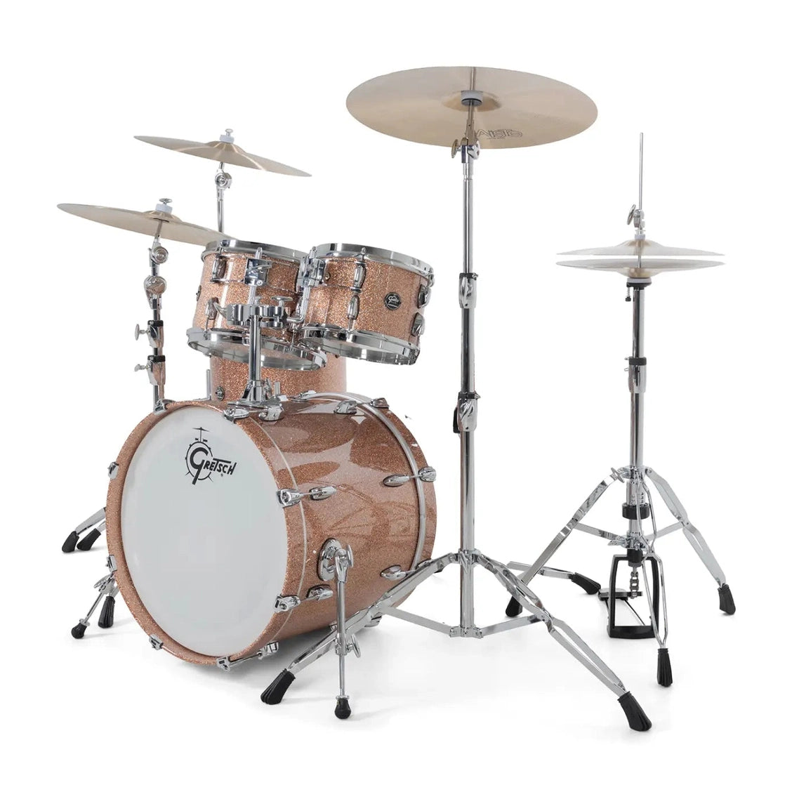 Gretsch Renown 4pc Drum Set Champagne Sparkle 20/10/12/14 - Drum Center Of Portsmouth