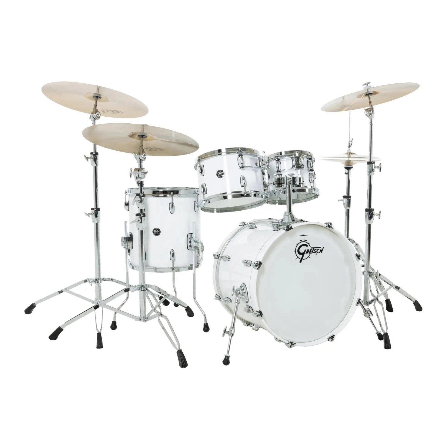 Gretsch Renown 4pc Drum Set Piano White 20/10/12/14 - Drum Center Of Portsmouth
