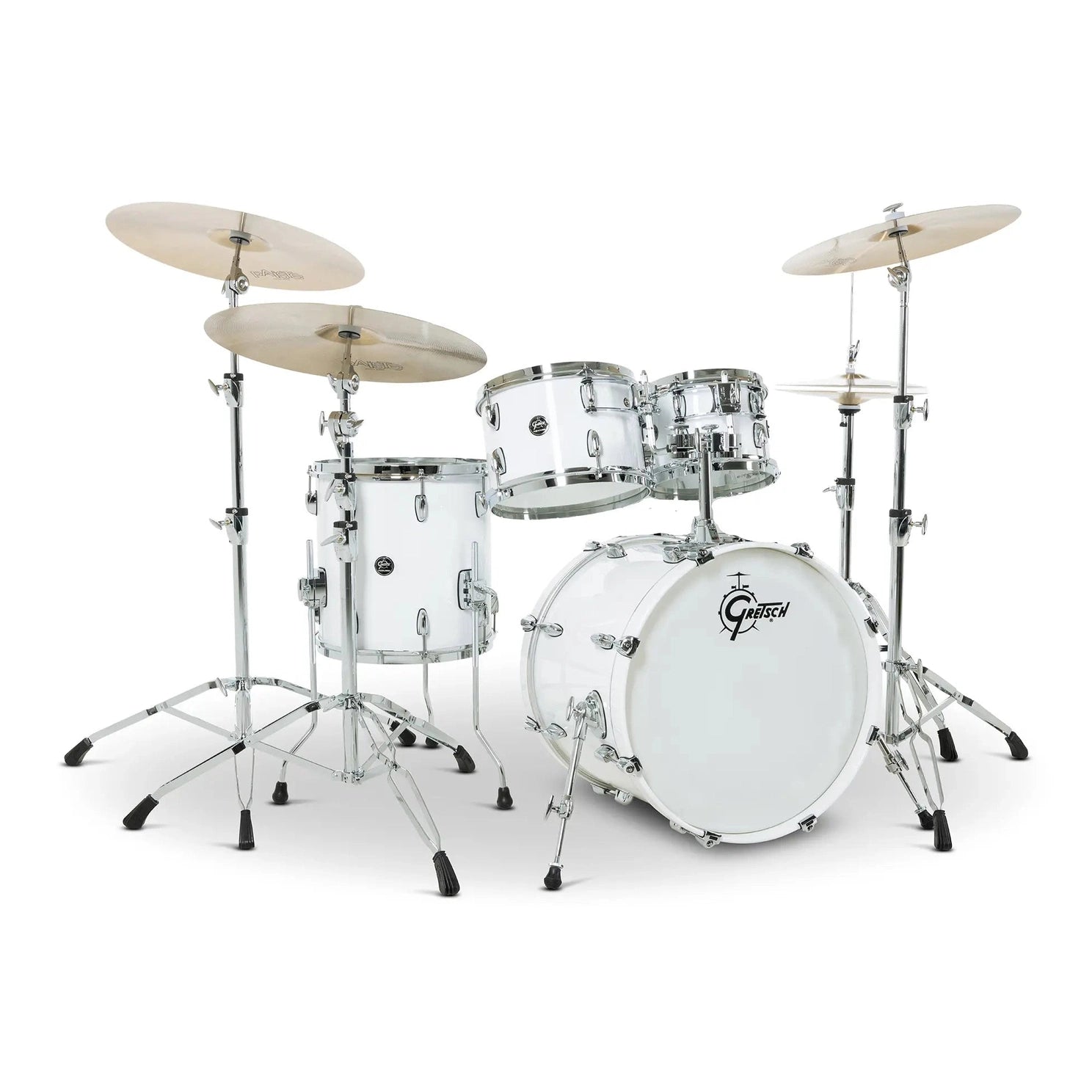 Gretsch Renown 4pc Drum Set Piano White 20/10/12/14 - Drum Center Of Portsmouth