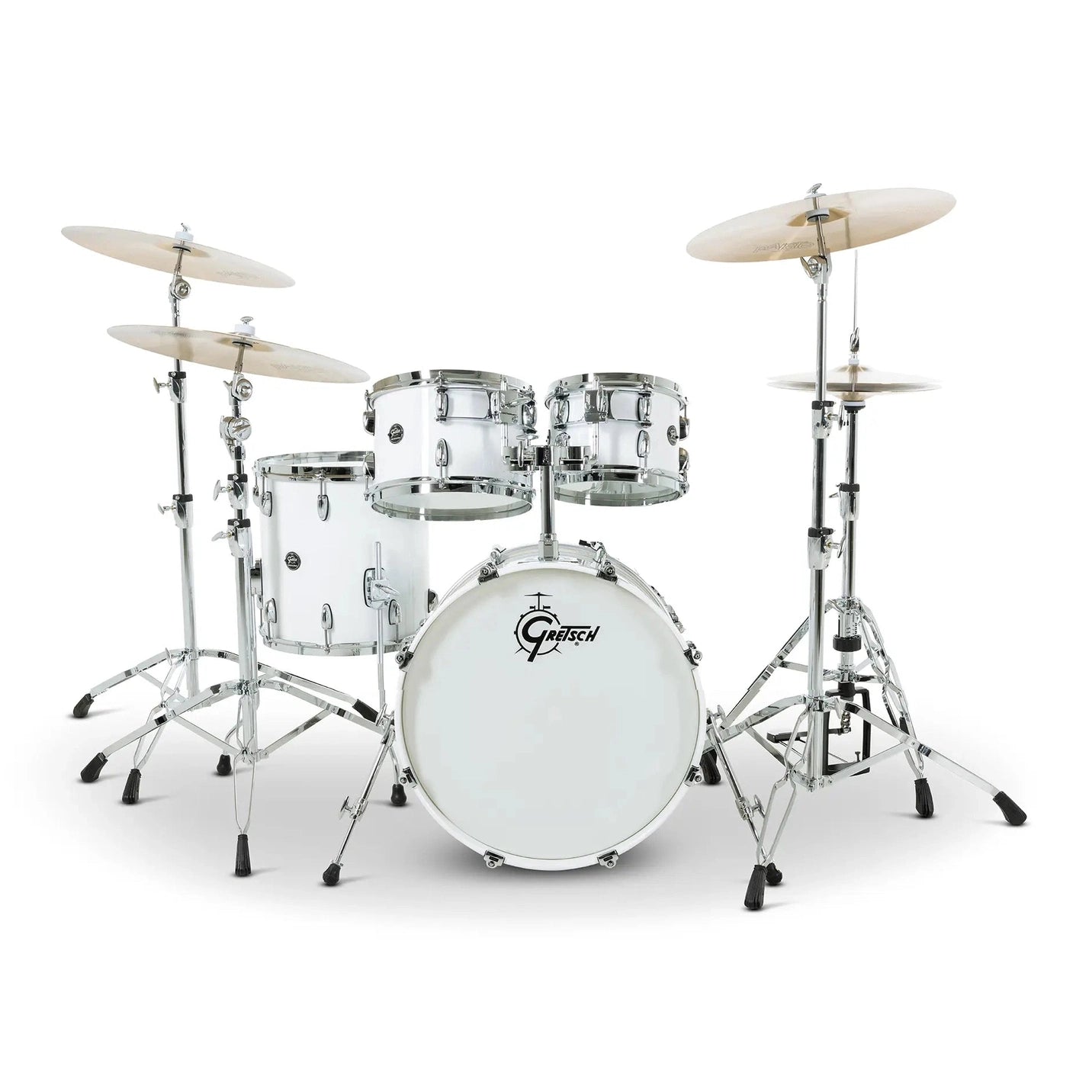 Gretsch Renown 4pc Drum Set Piano White 20/10/12/14 - Drum Center Of Portsmouth