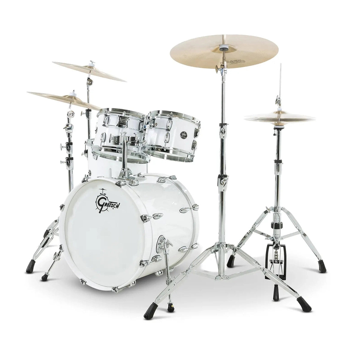 Gretsch Renown 4pc Drum Set Piano White 20/10/12/14 - Drum Center Of Portsmouth