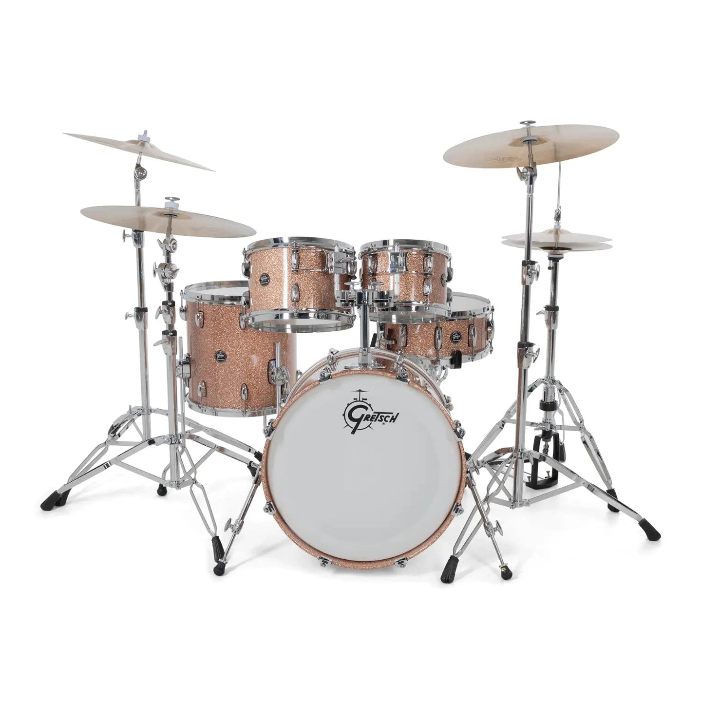 Gretsch Renown 5pc Drum Set Champagne Sparkle 20/10/12/14/14 - Drum Center Of Portsmouth