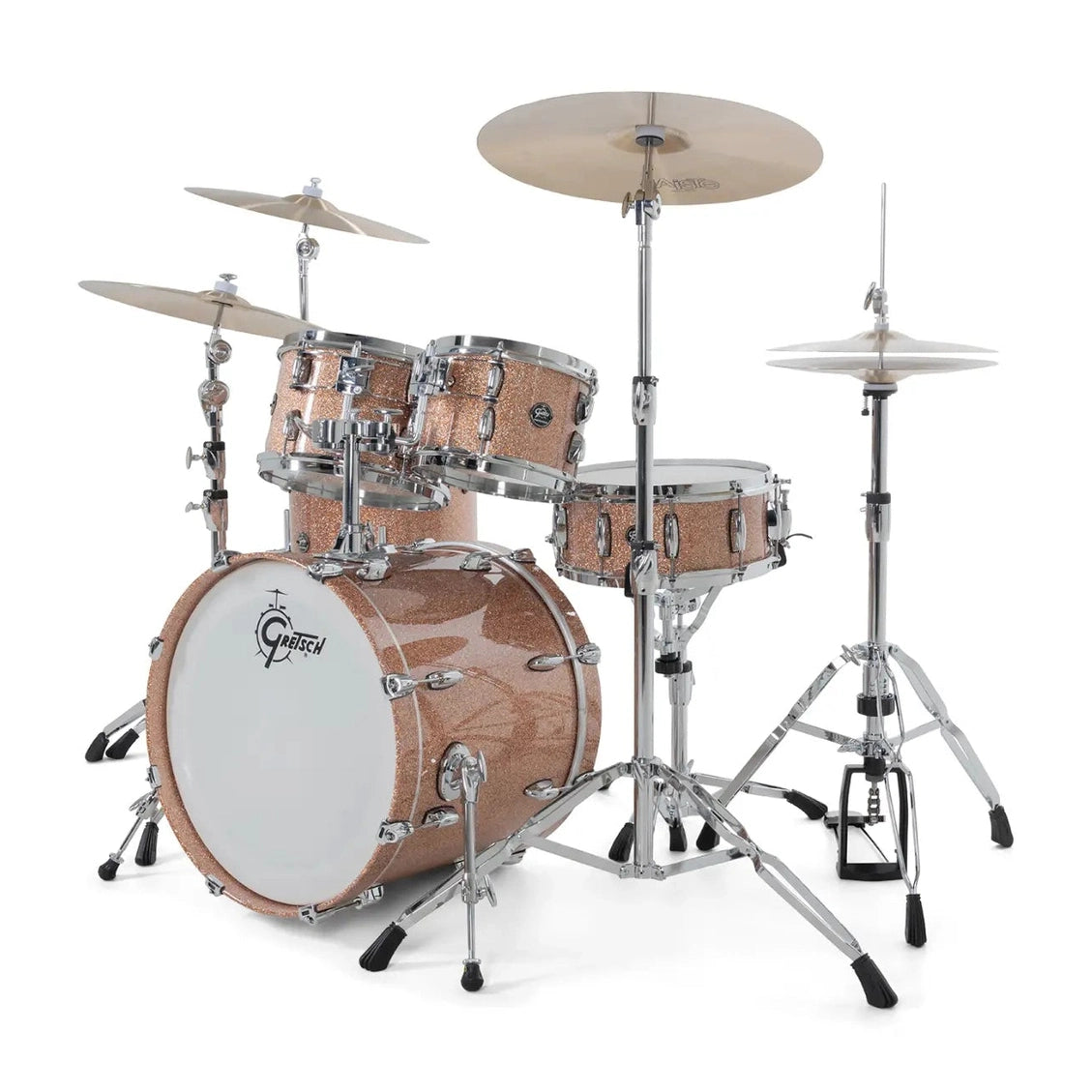 Gretsch Renown 5pc Drum Set Champagne Sparkle 20/10/12/14/14 - Drum Center Of Portsmouth