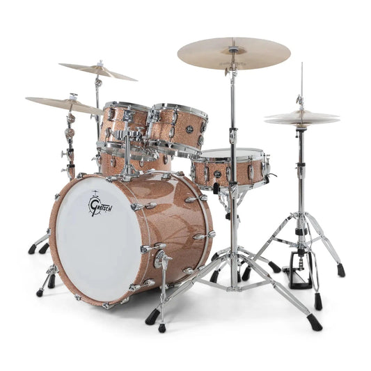 Gretsch Renown 5pc Drum Set Champagne Sparkle 22/10/12/16/14 - Drum Center Of Portsmouth